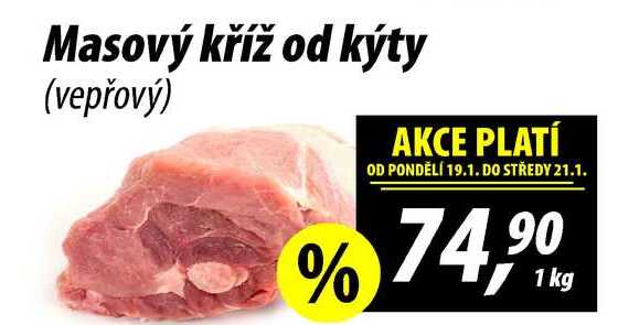 Masový kříž od kýty (vepřový), 1 kg 