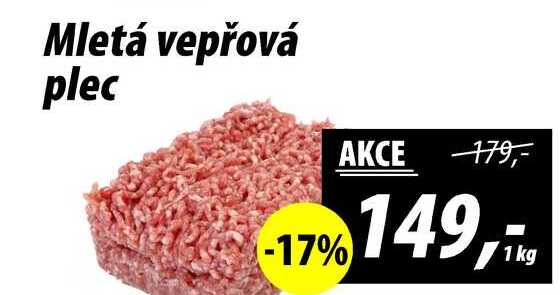 Mletá vepřová plec, 1kg 