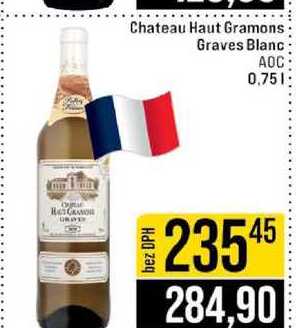 Chateau Haut Gramons Graves Blanc AOC 0,75l