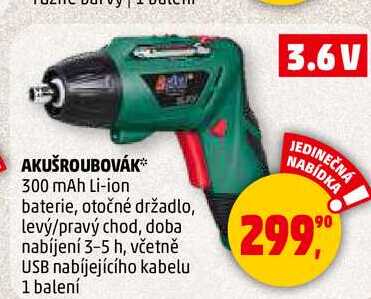 AKUŠROUBOVÁK, 1 balení