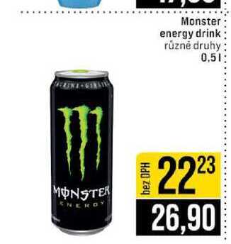 Monster energy drink různé druhy 0.5l