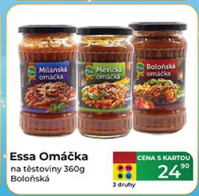 Essa Omáčka na těstoviny 360g Boloňská