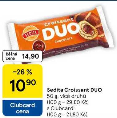 Sedita Croissant DUO, 50 g 