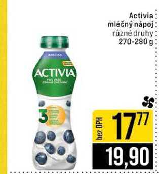 Activia mléčný nápoj různé druhy 270-280 g  v akci