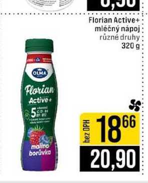 Florian Active+ mléčný nápoj různé druhy 320 g