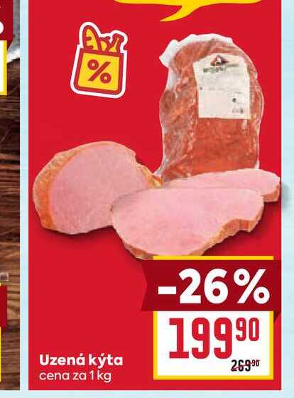 Uzená kýta cena za 1 kg 