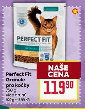 Perfect Fit Granule pro kočky 750 g  