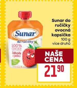 Sunar do ručičky ovocná kapsička 100 g 