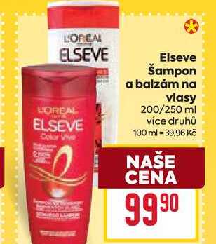Elseve Šampon a balzám na vlasy 200/250 ml