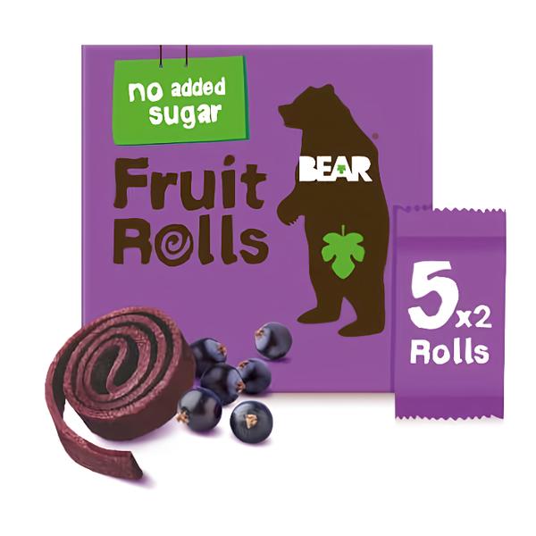 Bear Fruit Rolls ovocné plátky černý rybíz 5x20g