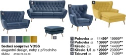 Sedací souprava VOSS - 1 Pohovka