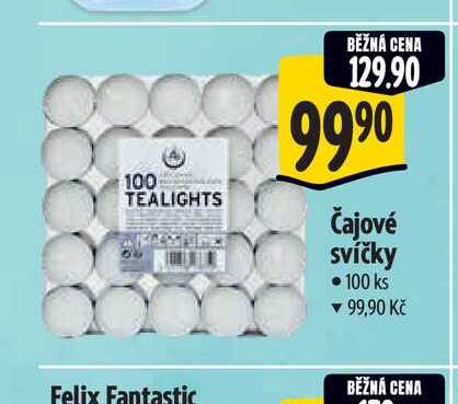  Čajové svíčky 100 ks 