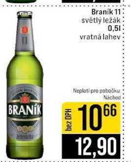 Braník 11 světlý ležák 0,5l