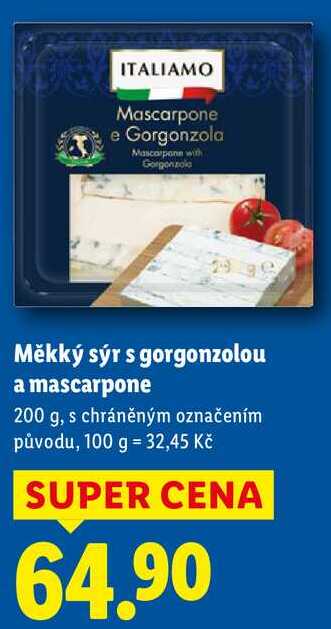 Měkký sýr s gorgonzolou a mascarpone, 200 g