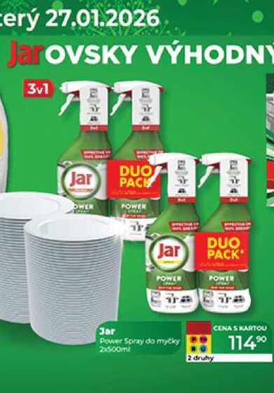 Jar Power Spray do myčky 2x500ml