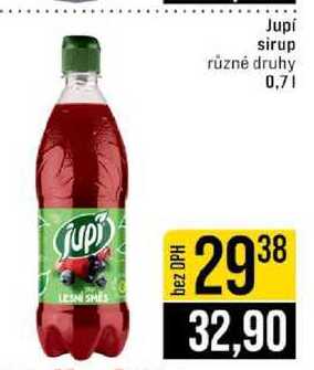 Jupi sirup různé druhy 0,7l
