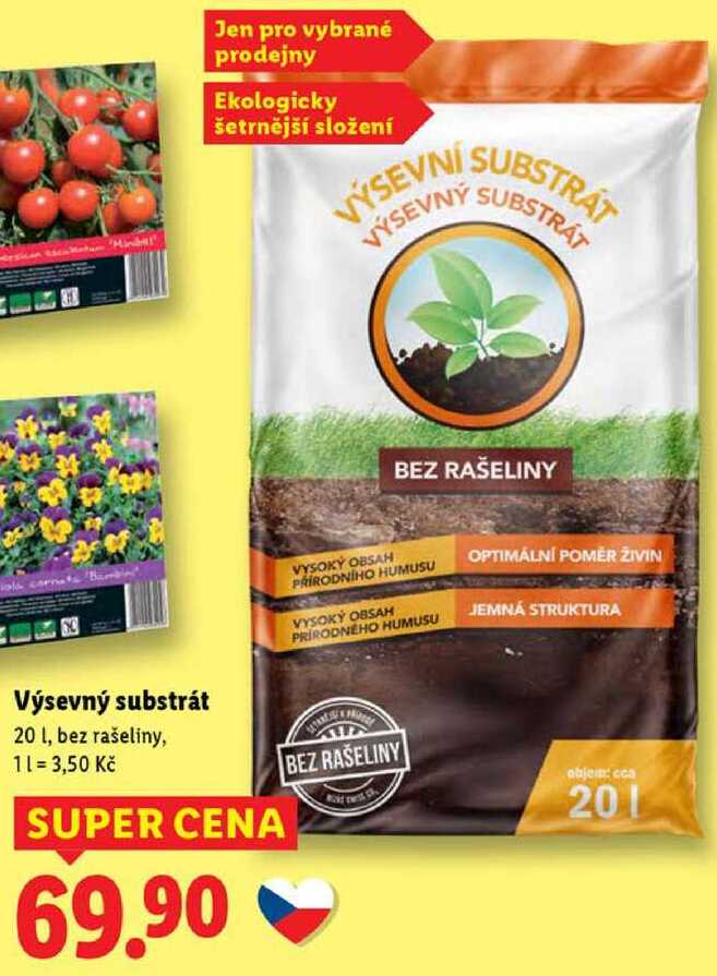 Výsevný substrát, 20 l