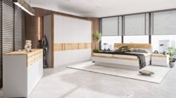 12: Ložnice - skříň s otočnými dveřmi