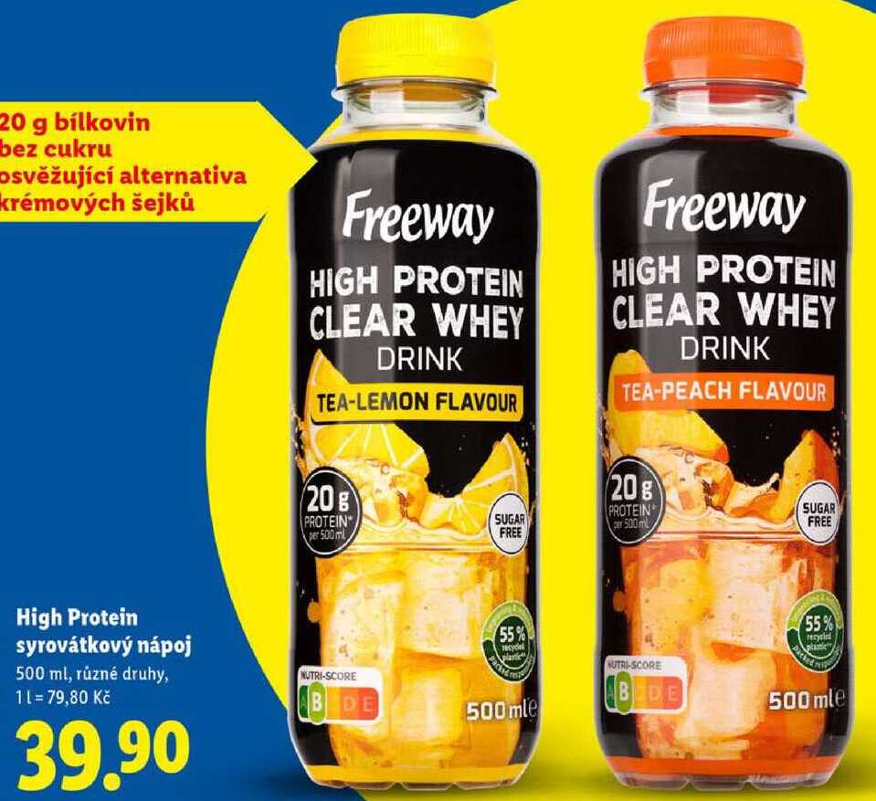 High Protein syrovátkový nápoj, 500 ml