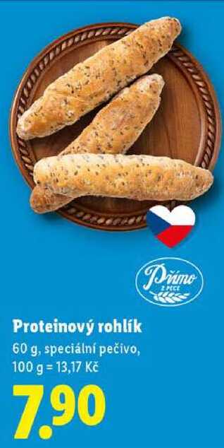 Proteinový rohlík, 60 g