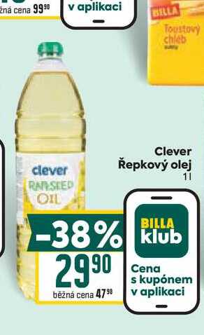 Clever Řepkový olej 1l
