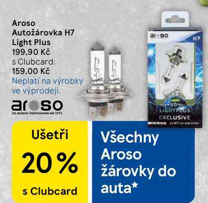 Aroso Autožárovka H7 Light Plus  