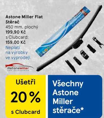 Astone Miller Flat Stěrač 450 mm, plochý 