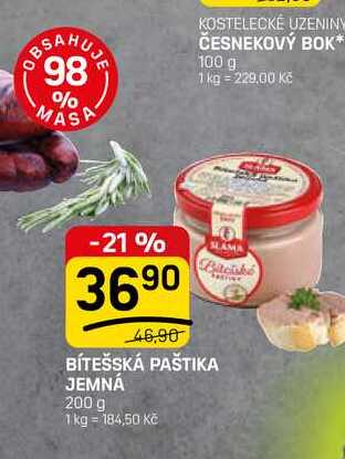 BÍTEŠSKÁ PAŠTIKA JEMNÁ 200 g 