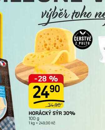 HORÁCKÝ SÝR 30% 100 g 