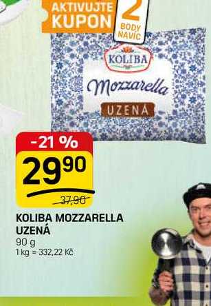 KOLIBA MOZZARELLA UZENÁ 90 g