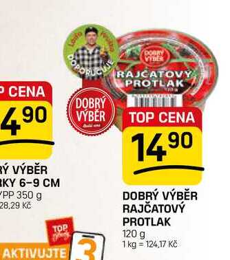 DOBRÝ VÝBĚR RAJČATOVÝ PROTLAK 120 g 