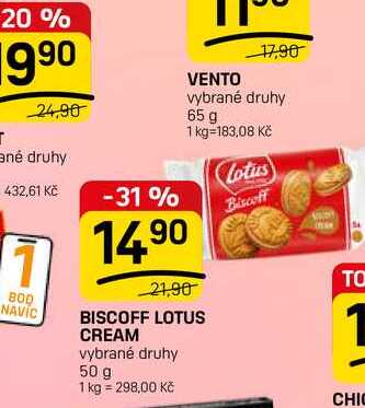 BISCOFF LOTUS CREAM vybrané druhy 50 g 