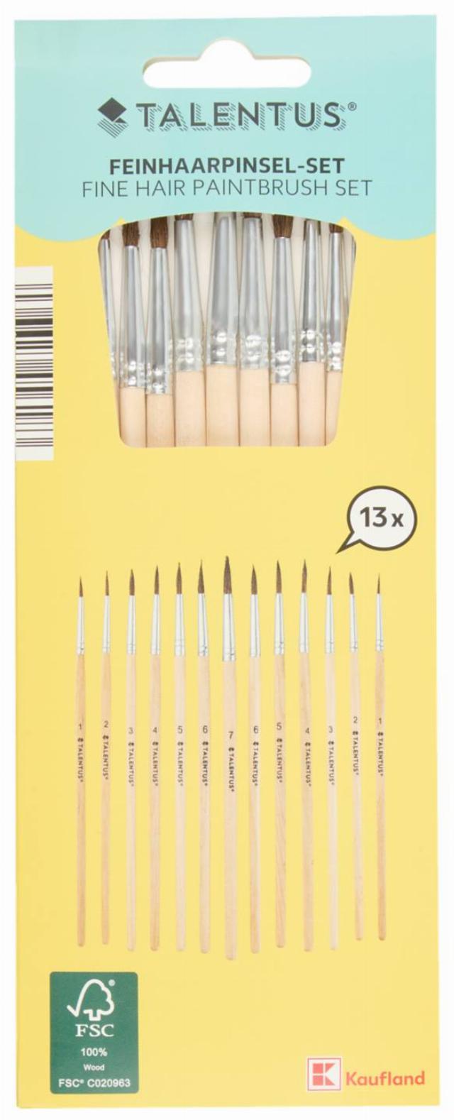 TALENTUS Sada štětců s jemným vlasem 13 ks