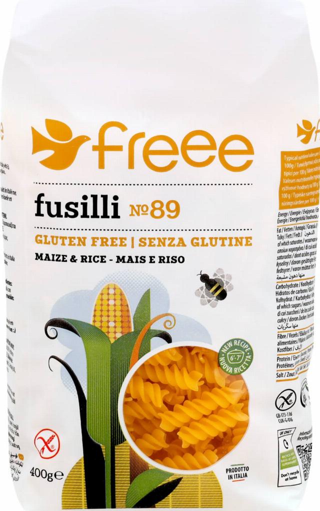 Freee Fusilli z kukuřičné a rýžové mouky
