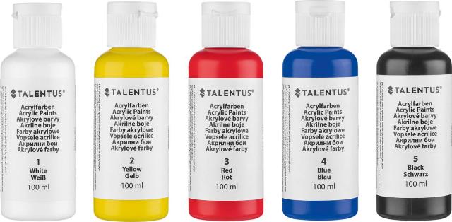 Talentus Akrylové barvy 5ks