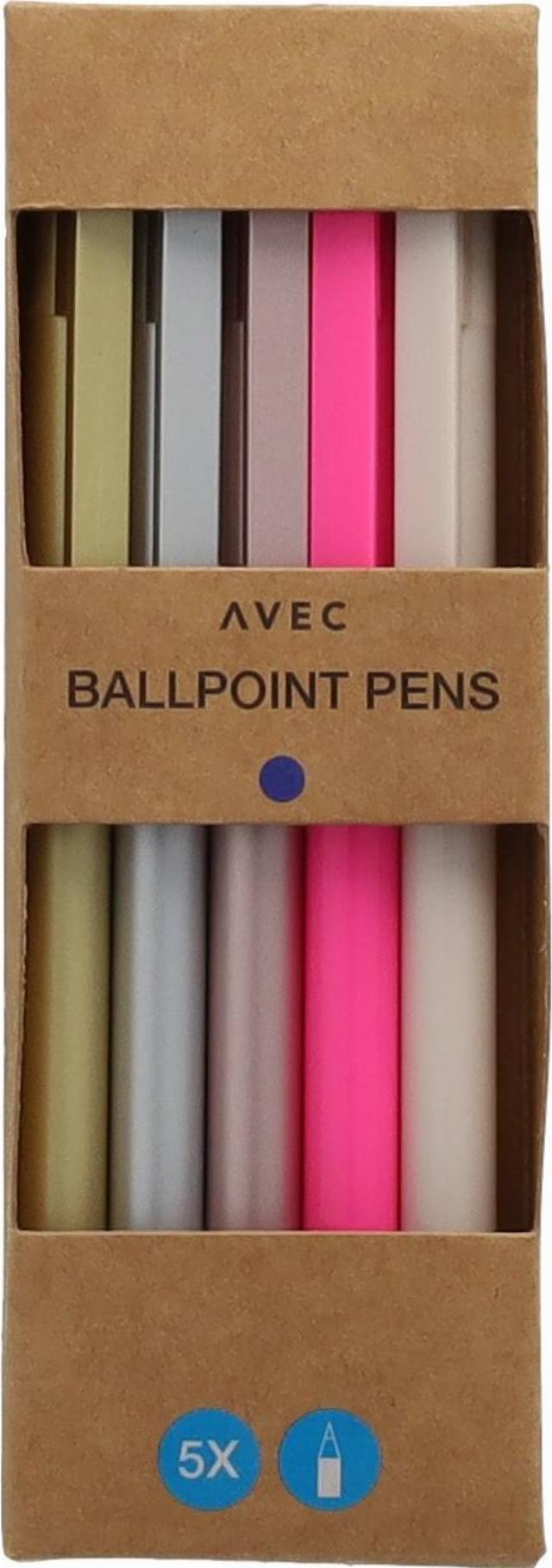 Kuličková pera modrá 5 ks