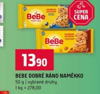 BEBE DOBRÉ RÁNO NAMĚKKO 50 g vybrané druhy