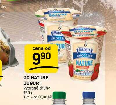 JČ NATURE JOGURT vybrané druhy 150g 