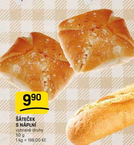 ŠÁTEČEK S NÁPLNÍ vybrané druhy 50 g 