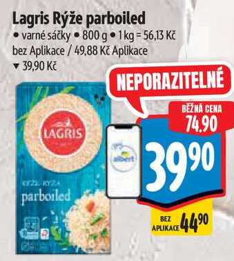 Lagris Rýže parboiled, 800 g