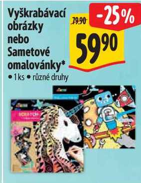 Vyškrabávací obrázky nebo Sametové omalovánky