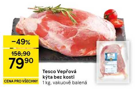 Tesco Vepřová kýta bez kosti, 1 kg