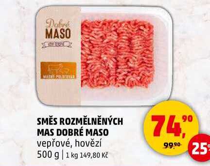 SMĚS ROZMĚLNĚNÝCH MAS DOBRÉ MASO, 500 g