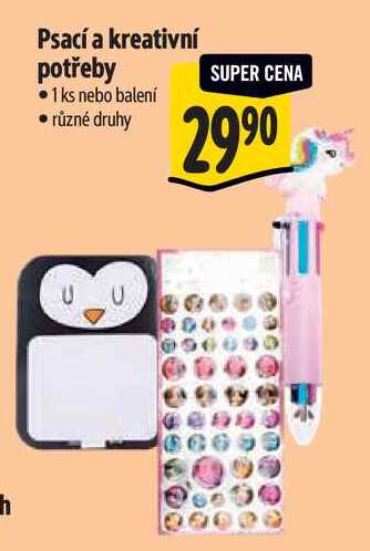 Psací a kreativní potřeby