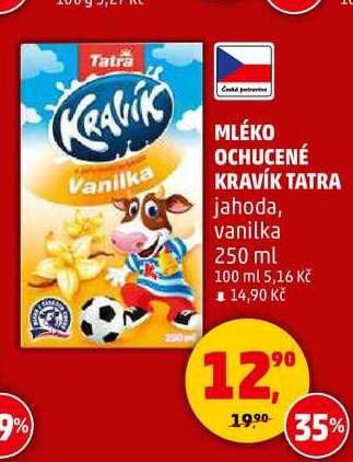 MLÉKO OCHUCENÉ KRAVÍK TATRA, 250 ml 