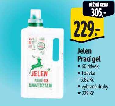 Jelen Prací gel, 60 dávek 