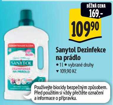 Sanytol Dezinfekce na prádlo, 1 l