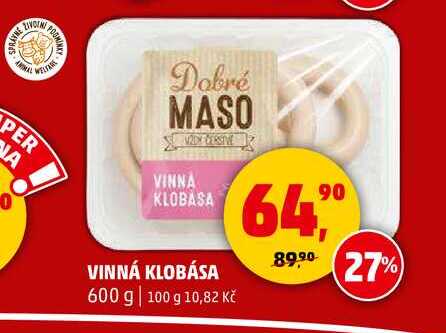 VINNÁ KLOBÁSA, 600 g 
