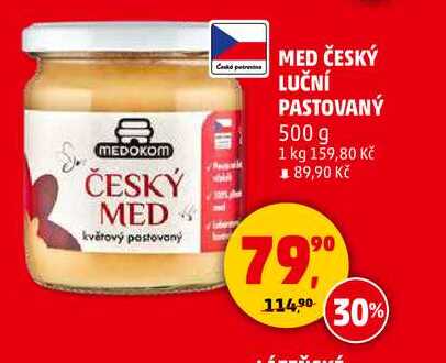 MED ČESKÝ LUČNÍ PASTOVANÝ, 500 g