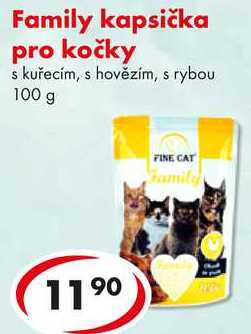 Family kapsička pro kočky, 100 g 